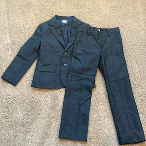 Janie and Jack charcoal gray suit jacket and matching pants